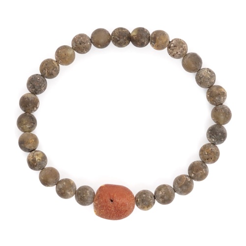 bransoletka z bursztynu męska naturalny bursztyn bałtycki