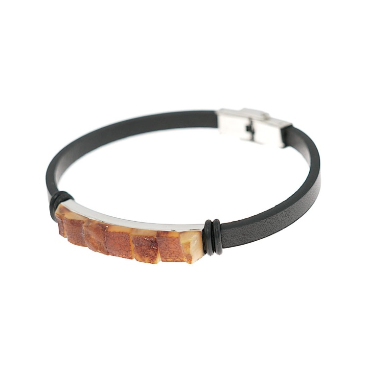 Męska bransoletka z rzemieniem