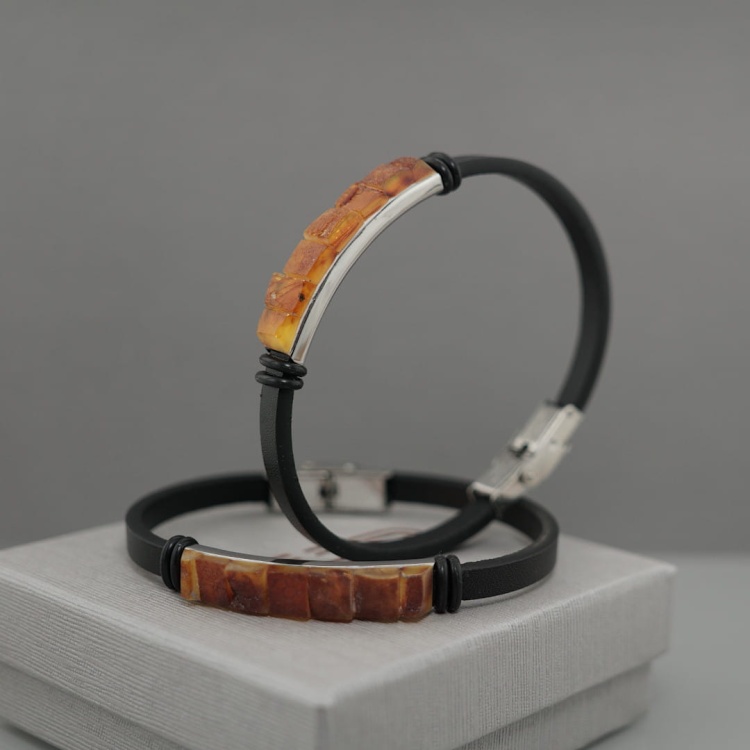 Męska bransoletka z rzemieniem