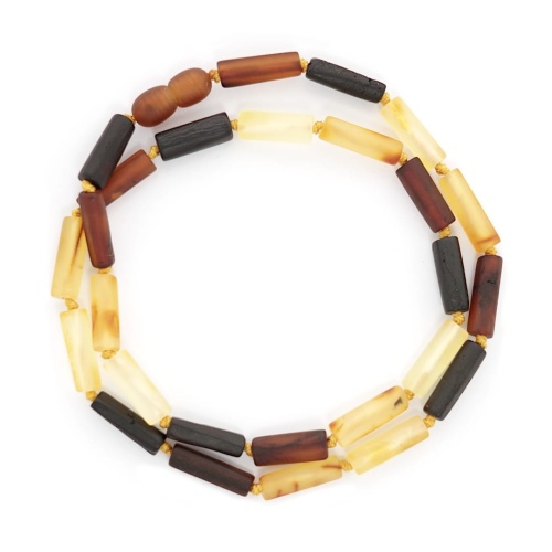 Męski naszyjnik z bursztynu 48 cm