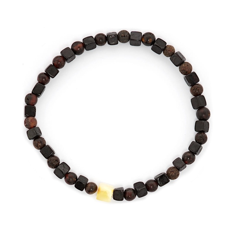 Bransoletka z bursztynu 18 cm