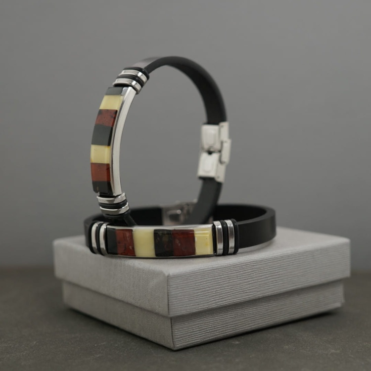 Męska bransoletka z rzemieniem