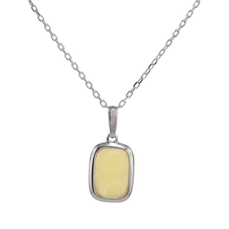 Wisiorek unisex z bursztynem