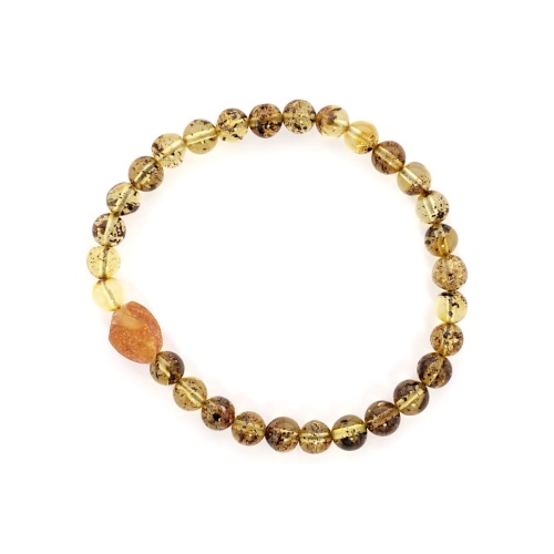 Bransoletka z bursztynu unisex