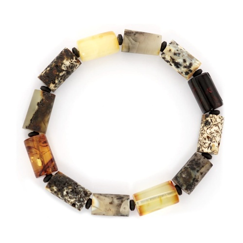 Bransoletka z naturalnego bursztynu