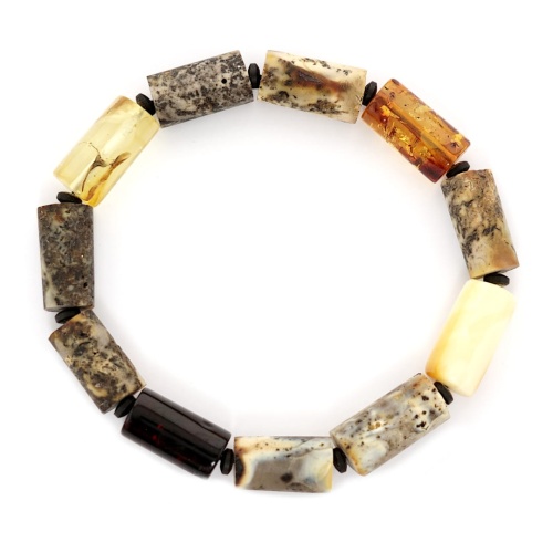 Bransoletka z naturalnego bursztynu