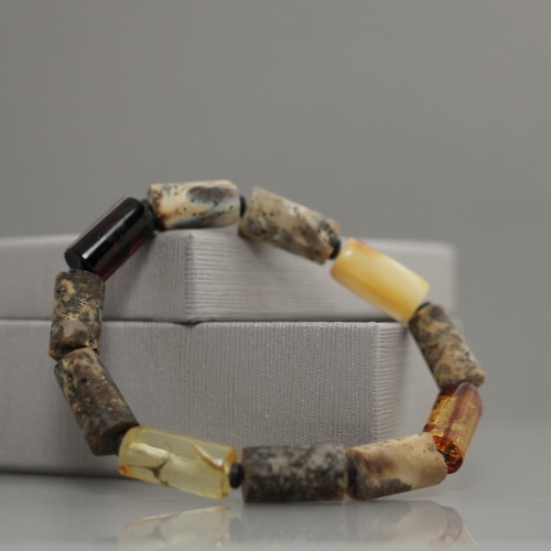 Bransoletka z naturalnego bursztynu