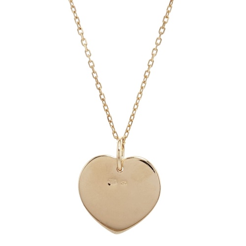 Serduszko z bursztynu pozłacane