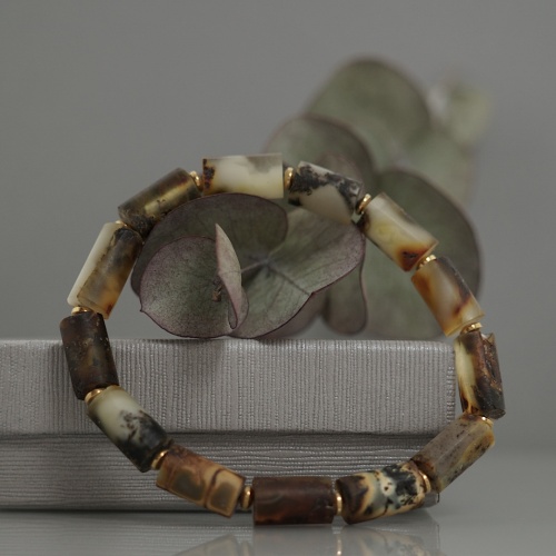 Bransoletka z naturalnego bursztynu