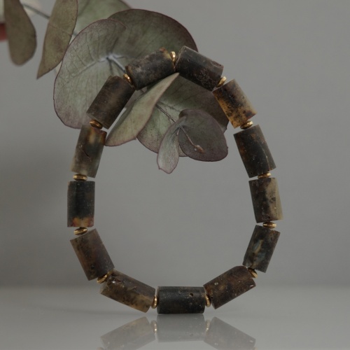 Bransoletka z naturalnego bursztynu