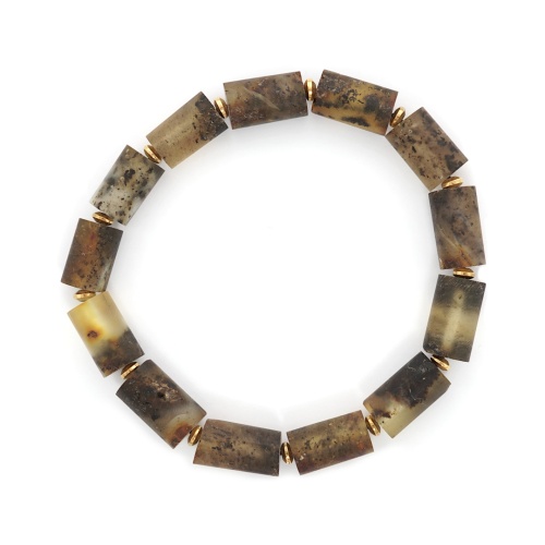 Bransoletka z naturalnego bursztynu 19 cm