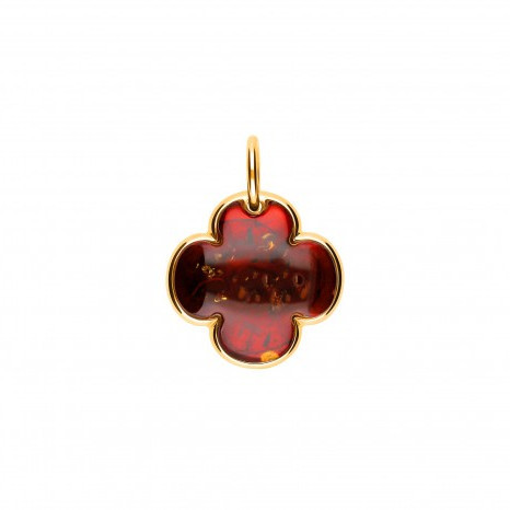 Wisiorek pozłacany koniczyna marokańska